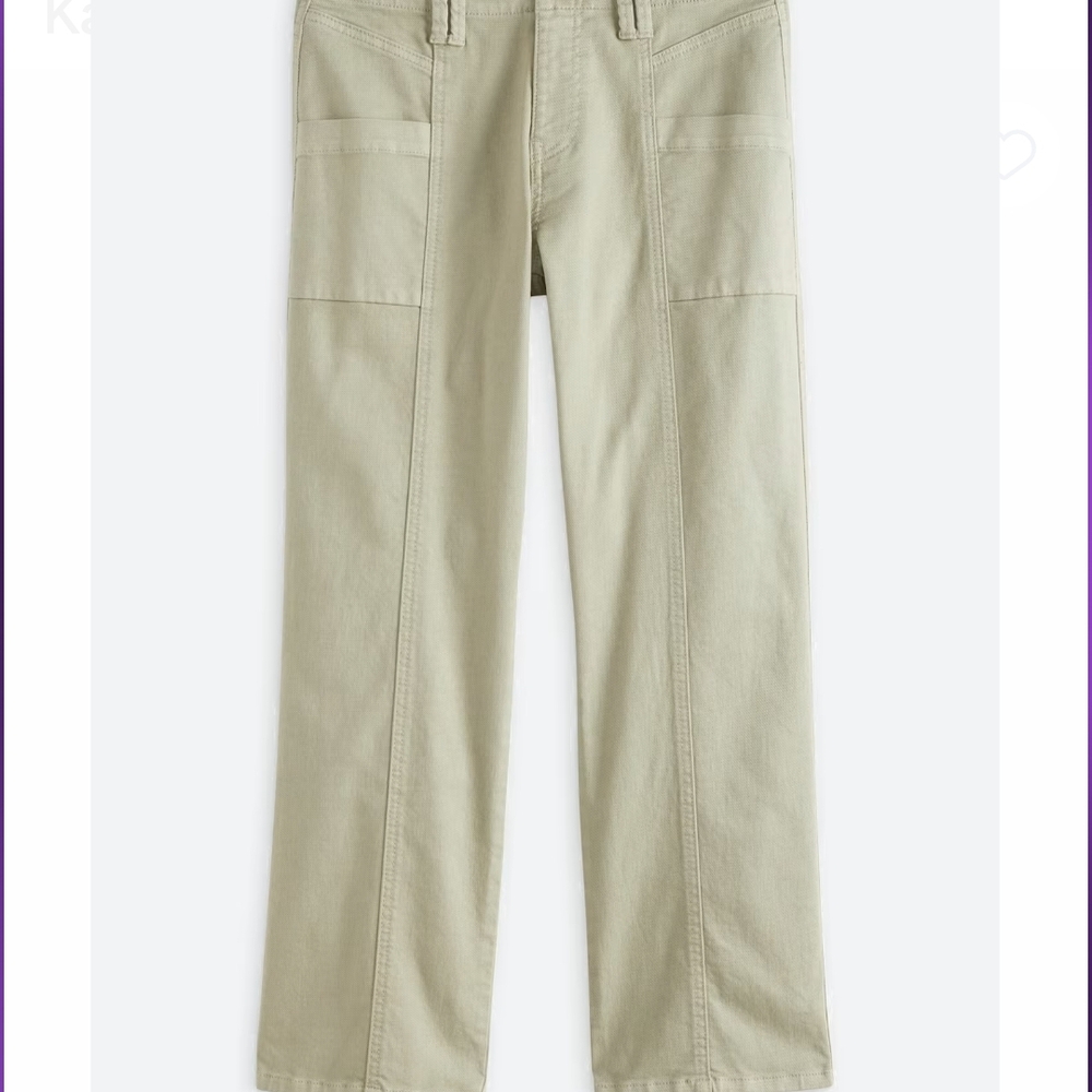 KanCan Women's Light Olive Green Straight Leg Ankle Jeans - Picture 5 of 6